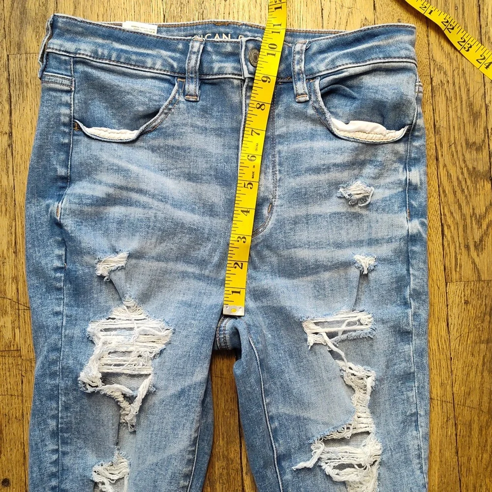 American Eagle Next Level Stretch Super High-rise Jeggings Women's Size 6 - Picture 4 of 16